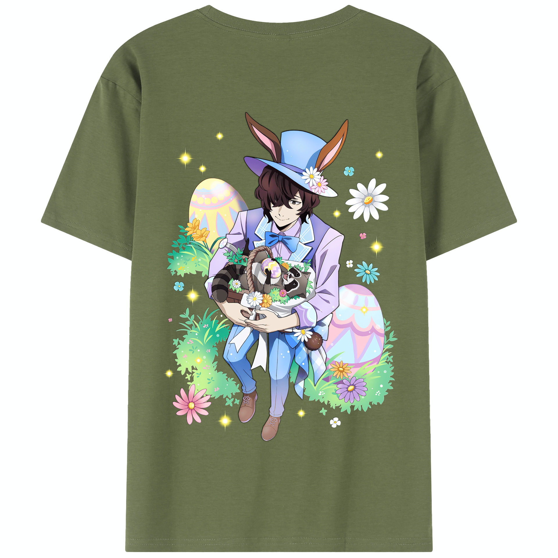 （画像用） 文豪ストレイドッグス Bungo Stray Dogs 綿100％半袖Tシャツ（背面プリント）